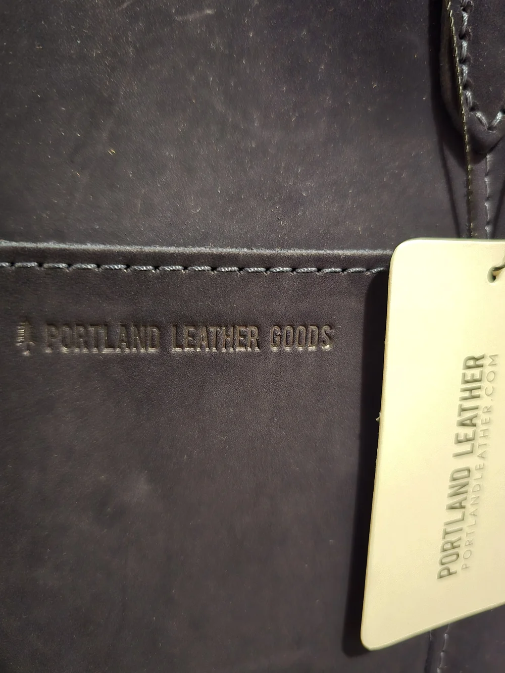 🔥Portland Leather Velvet Blue Classic Lola Crossbody Tote